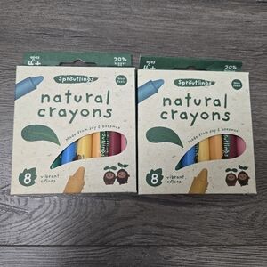 Sproutlings Natural Crayons Vibrant Colors Lot Of 2 Boxes